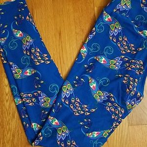 Lularoe leggings OS NWT Peacock Unicorn